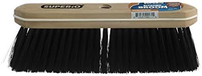 Superio Kitchen Broom Premium Black Tampico Bristles, - Image 3