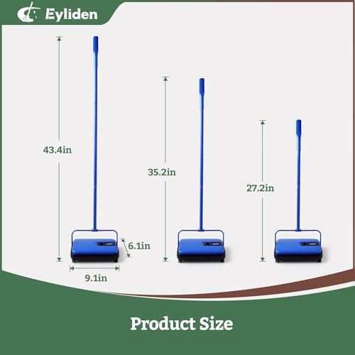 Eyliden Carpet Sweeper, Mini Size, Manual Sweeping - Image 6