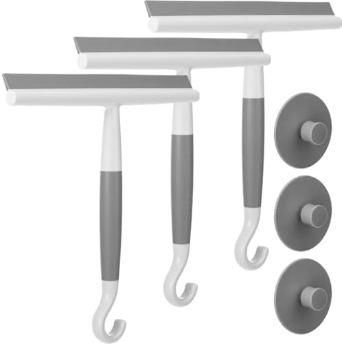 Domensi 3 Pack Silicone Shower Squeegee by Domensi