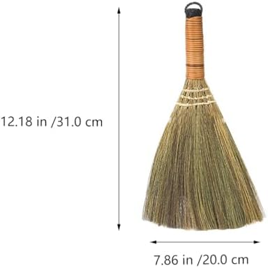 Veemoon 4 Pcs 12 Inch Whisk Broom, Handheld Cleaning Broom Straw Corn Whisk - Image 2