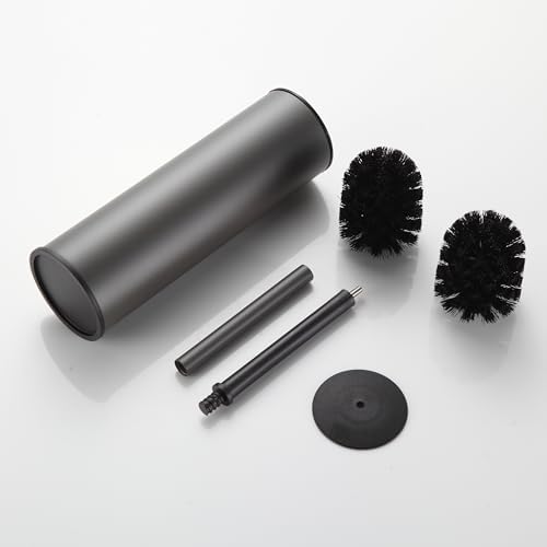 BGL Gunmetal Grey Toilet Brush and Holder, Stainless Steel Toilet Brushes - Image 7