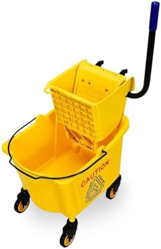 Mop Bucket, Commercial Bucket for Mopping on Wheels by BUYNOW