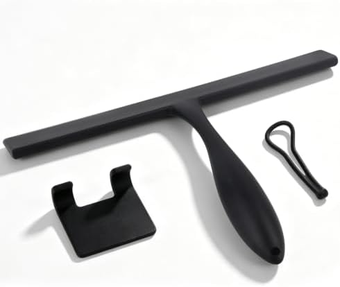 Shower Squeegee for Glass Doors, 11-Inch Silicone Squeegee by Unknown