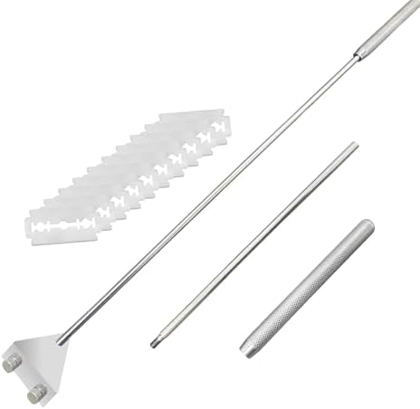 Algae Scraper for Glass Aquariums, 26 inch Fish Tank Cleaner, Stainless Steel by Auomii