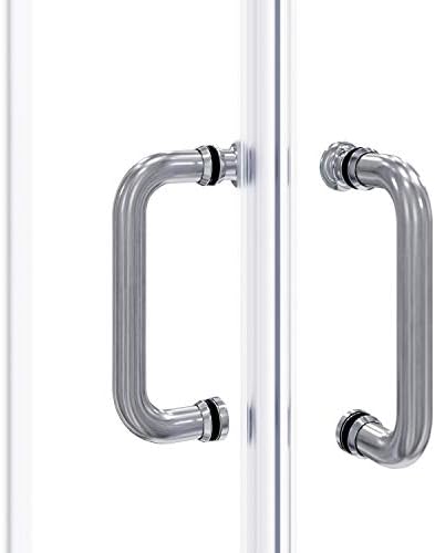 ELEGANT Corner Shower Enclosure 34'' D. x 34'' W. x 72'' H., Double Sliding - Image 4
