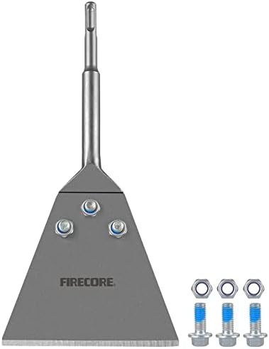 Firecore 5 Inch x 11 Inch SDS Plus Floor Scraper, Tile Removal Chisel Tool by Firecore