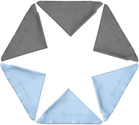 PERFECTSIGHT Microfiber Cleaning Cloths, 6 Pack Lint Free Glasses Cleaning Cloth by PERFECTSIGHT