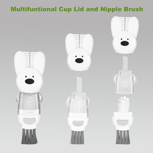 Bottle Brushes, Stainless Steel Long Handle Water Bottle Scrub Cleaning Brush - Image 5
