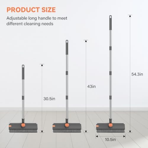 SetSail Floor Scrub Brush with Scraper and Stiff Bristle - Image 2