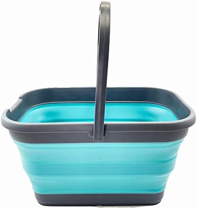 SAMMART 12L Collapsible Rectangular Handy Bucket/Multiuse Foldable Water Pail by SAMMART