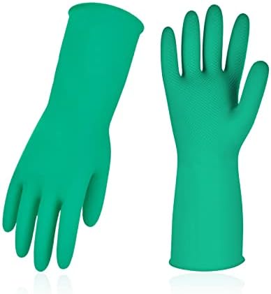 Vgo...Latex Reusable Household Gloves, Cleaning Gloves, Long Cuff by Vgo