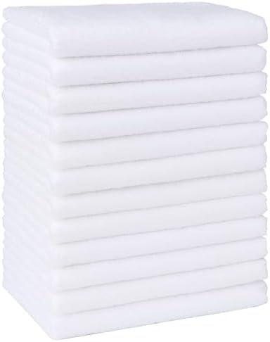 HOMEXCEL Baby Washcloths 12 Pack Microfiber Coral Fleece Soft Wash Cloths by HOMEXCEL