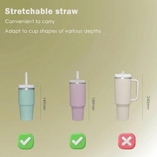 1 Pack Metal Straws for Cruise Ship Essentials, Travel Essentials, Reusable - Image 6