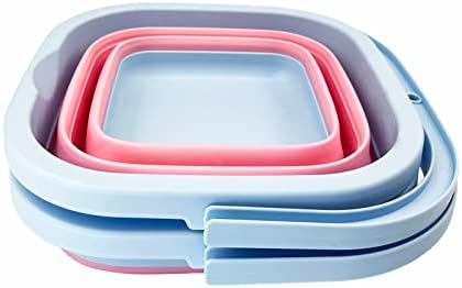 SAMMART Collapsible Rectangular Cleaning Bucket 5L- Foldable Camping Beach Sand - Image 2