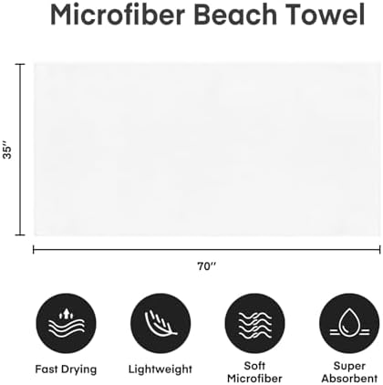 JML Microfiber Bath Towels, 2 Pack - Image 2