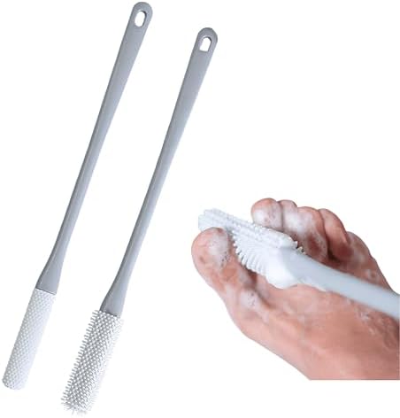 Toe Cleaning Brush with 15.7" Long Handle, Foot Scrubber in Shower by Unknown