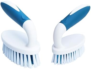 2 Size Scrub Brushes with Stiff Bristles by PHYEX