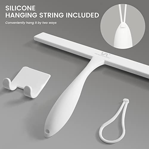 Shower Squeegee for Glass Doors, 11-Inch Silicone Squeegee - Image 5