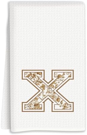 Chinoiserie Initial Kitchen Towels, Personalized Kitchen Towels, Personalized by Unknown