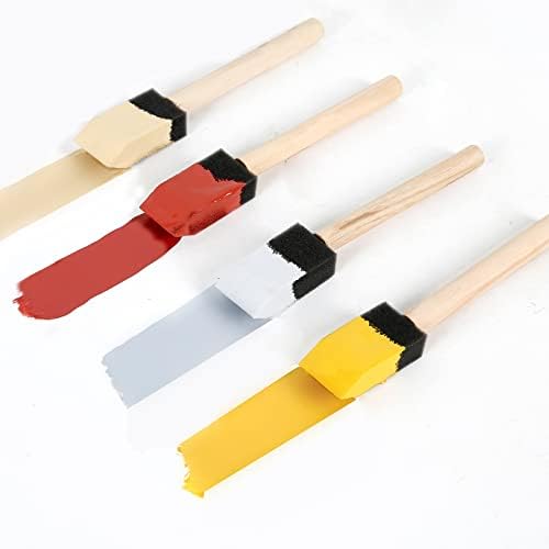 Mister Rui 50-Pack 1 Inch Sponge Paint Brushes - Image 6