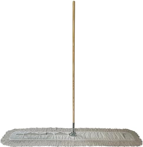 Industrial Dust Mop Kit – Includes 60 Inch White Twisted Closed Loop Mop Head - Image 2