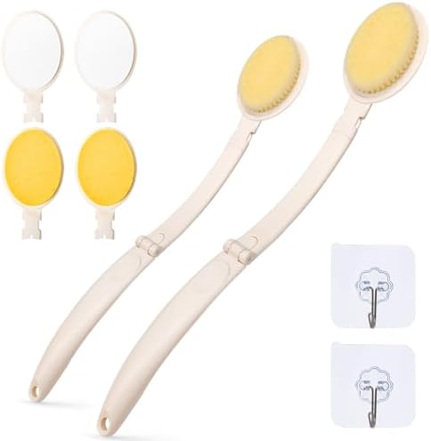 LFJ 19" Long Handle Shower Sponge Brush Set by LFJ