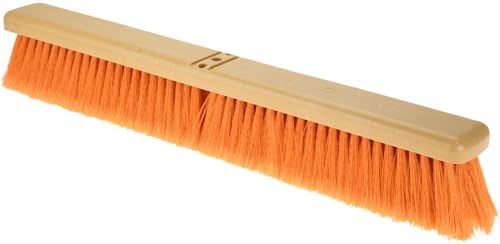 PRO SOURCE Bolt-On Push Broom Head: Orange Polypropylene Bristles by PROSOURCE