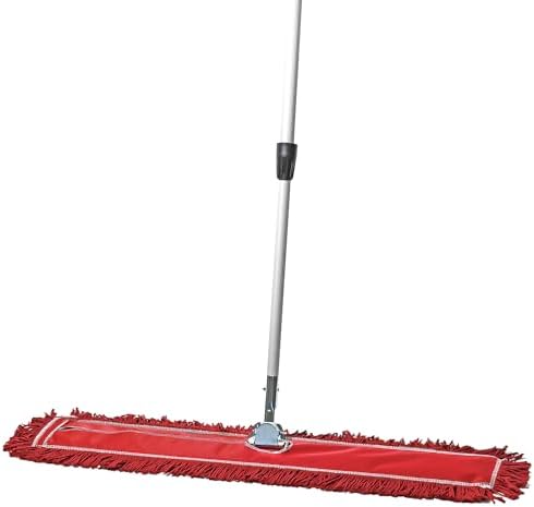 36 Inch Red Commercial Dust Mop & Floor Sweeper by TidyTools