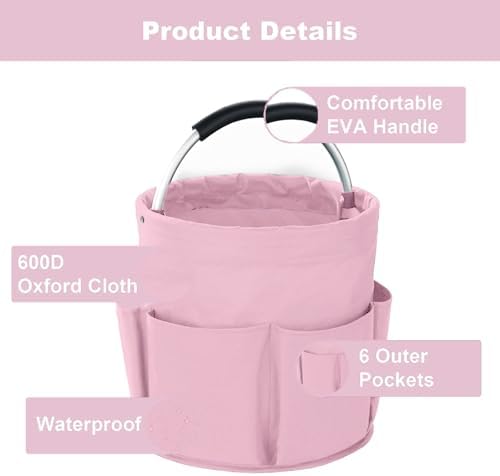 Cleaning Caddy with Handle, Cleaning Supplies Organizer Collapsible Bucket - Image 5