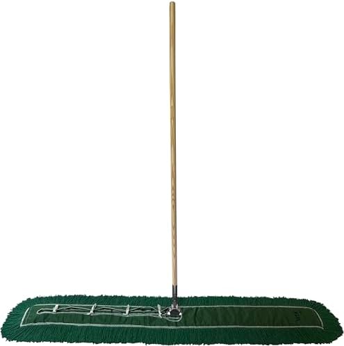 Industrial Dust Mop Kit – Includes 60 Inch Green Twisted Closed Loop Mop Head - Image 2