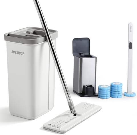 JOYMOOP Bathroom Cleaning Set, Mop and Bucket System by JOYMOOP