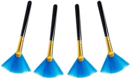 4PCS Super Soft Cleaning Fan Brush Fibre Blue 12.5cm Cleaning Computer Keyboard - Image 4