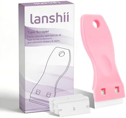 Hair Extension Plastic Scraper Kit Tape Remover Razor Scraper by Unknown