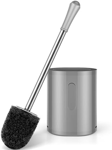 Toilet Brush and Holder Set, by AONEZ