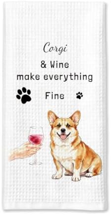 Cute Corgi Kitchen Towels Hostess Gift by Sldpngo