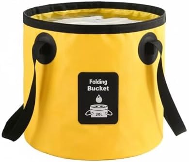 Collapsible Bucket with Handle, Lightweight Folding Water Container, Portable by ABSOK