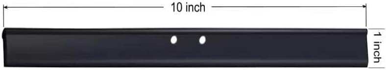2PCS Replacement Silicon Rubber Squeegee Blade, 10 Inch Black - Image 3