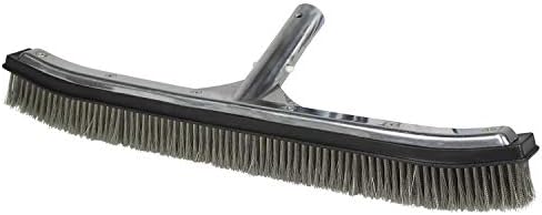 Poolmaster 18-Inch Stainless Steel Pool Algae Brush, Heavy-Duty Aluminum Back by Poolmaster