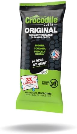 Crocodile Cloth Original Heavy-Duty Hand & Tool Wipes by CrocodileCloth