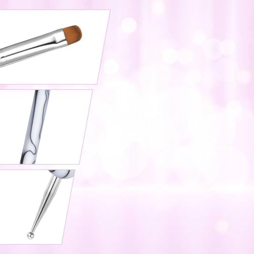 4pcs French Gel Nail Art Brush Acrylic Two Way Nail Art Brush - Image 4