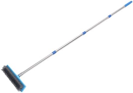 Fabater Deck Brush, 30cm Heavy Duty Telescopic Handle Wire Brush, Floor Scrubber - Image 2