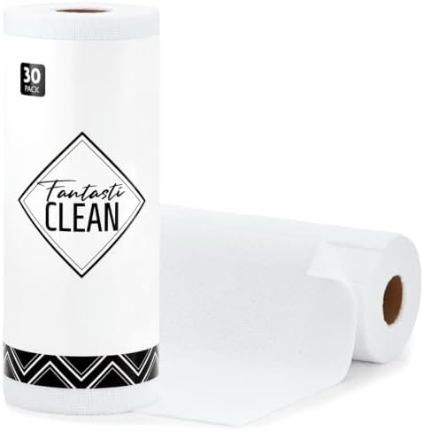 Fantasticlean Microfiber Cleaning Cloth Roll- 30 Sheets by Fantasticlean