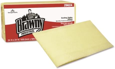Georgia-Pacific Brawny Yellow Quarter-Fold Disposable Dusting Cloth by GP PRO by Georgia-Pacific