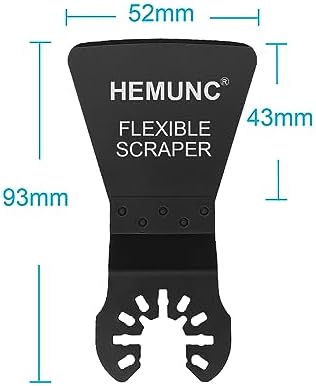 6 Oscillating Tool Scraper Blades Flexible Rigid Scraper Blade, - Image 2