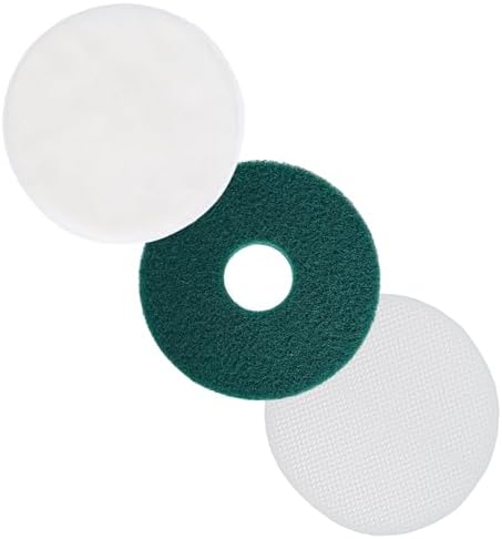 3 Pack 12" Commercial 437.056 Cleaning Orbiter Pad +Microfiber Carpet by Poweka