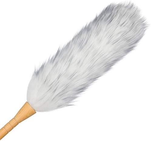 Redecker Lambswool Duster with Wooden Handle, 29.5 Inch - Image 2
