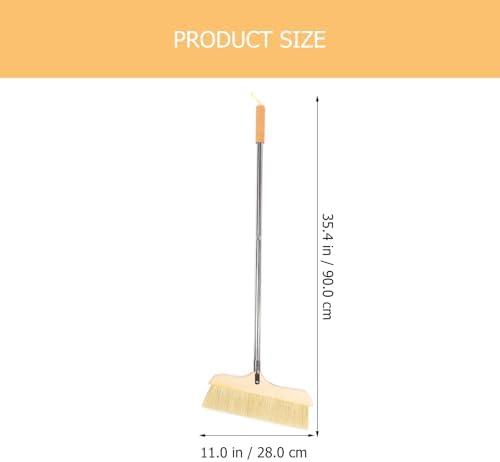 Wooden Broom Soft Bristle Indoor Sweeper - Image 2
