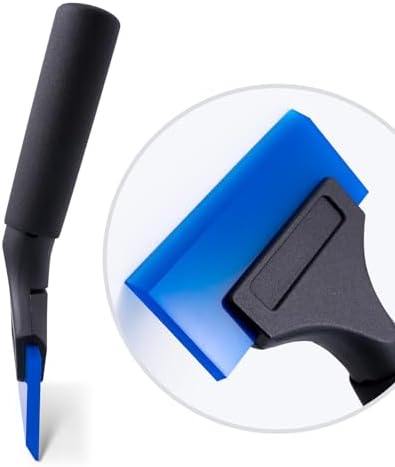 FOSHIO 1 Pack Rubber Water Blade Shower Squeegee Scraper Mirror Glass Wiper - Image 3