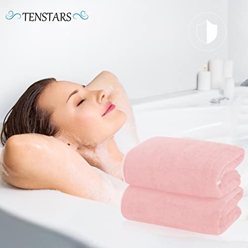 TENSTARS Silk Hemming Bath Towels - Image 5