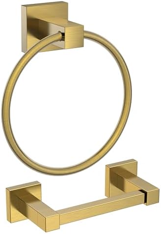 FORIOUS Toilet Paper Holder and Towel Ring Set, Bathroom Accessories Set by FORIOUS